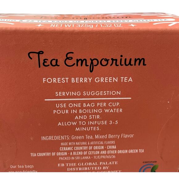 Tea Emporium Pink Owl Ceramic Mug With 25 Bags of Forest Berry Green Tea New - Picture 7 of 11